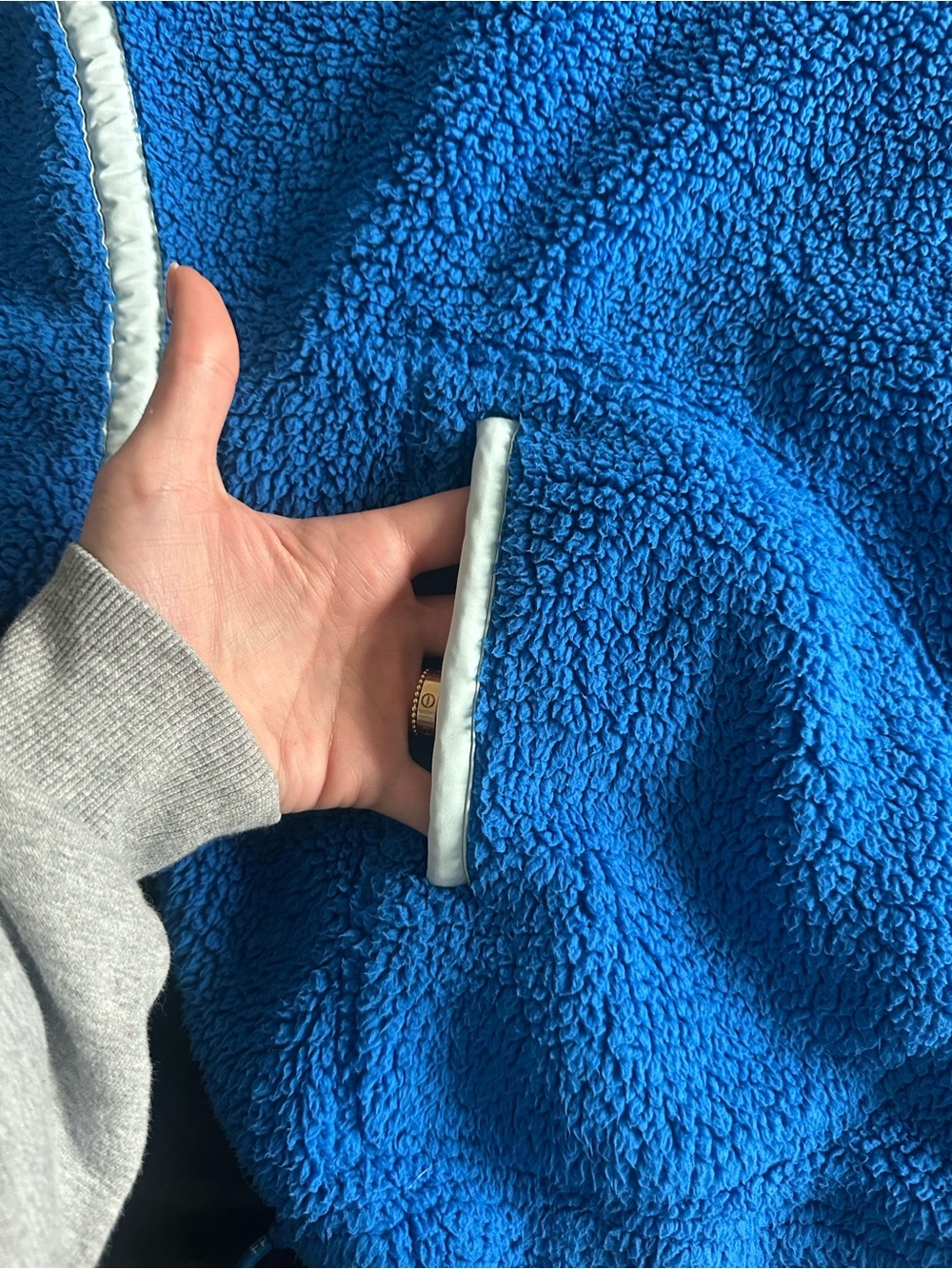 FP Movement by Free People Bright Blue Half-Zip Pullover - Picture 7 of 7